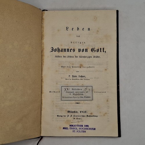 Leben des heiligen - , johannes
